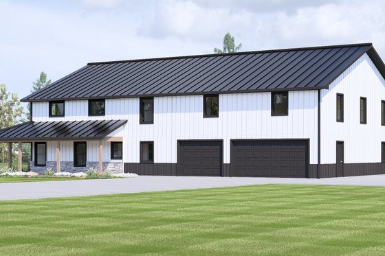 Exterior - Other Elevation 3 for Barndominium House Plan #1064-373 - 4 bed, 3.5 bath