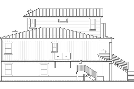 Exterior - Other Elevation for Beach House Plan #938-118 - 4 bed, 3.5 bath