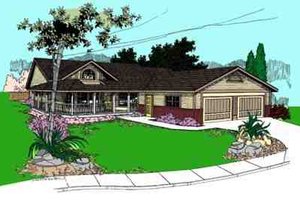 Traditional Exterior - Front Elevation Plan #60-637