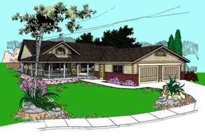 Home Plan - Traditional Exterior - Front Elevation Plan #60-637