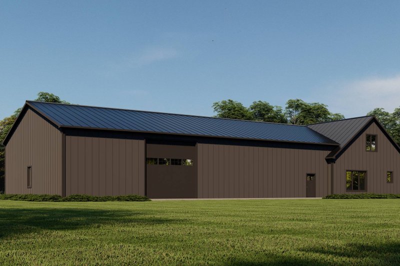Home Plan - Exterior - Rear Elevation for Barndominium House Plan #1064-198 - 2 bed, 2.5 bath