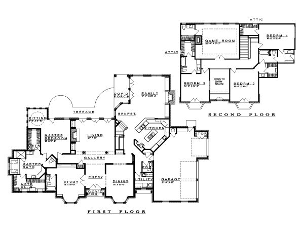 Dream House Plan - Traditional Floor Plan - Main Floor Plan #935-16