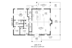 Floor Plan - Main Floor for Country House Plan #932-661 - 3 bed, 2.5 bath