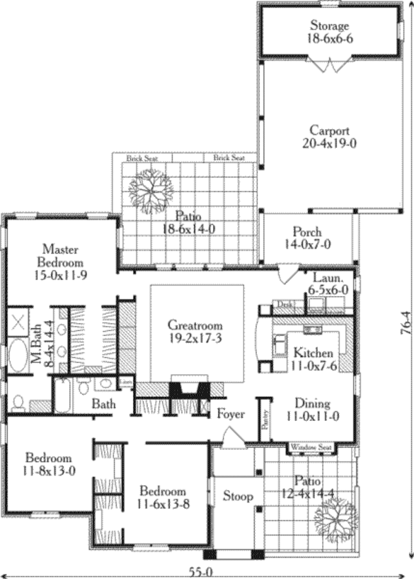Dream House Plan - European Floor Plan - Main Floor Plan #406-289