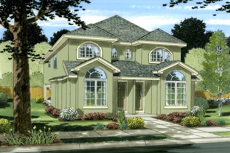 House Plan Design - Colonial Exterior - Front Elevation Plan #126-228