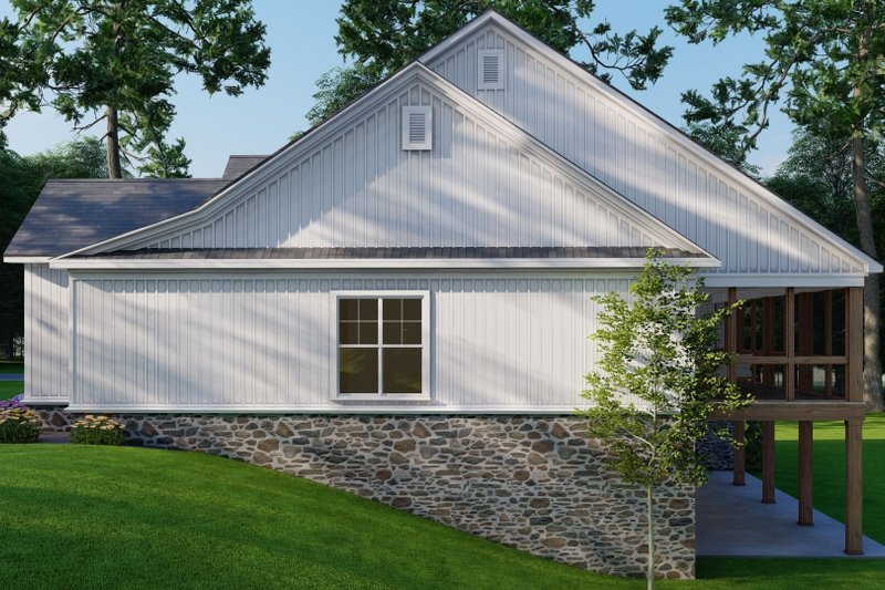 House Blueprint - Exterior - Other Elevation for Farmhouse House Plan #923-424 - 4 bed, 2.5 bath