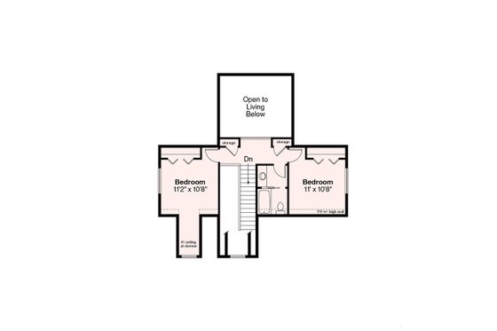 Floor Plan - Upper Floor House Plan #124-684 - 3 bed, 2.5 bath