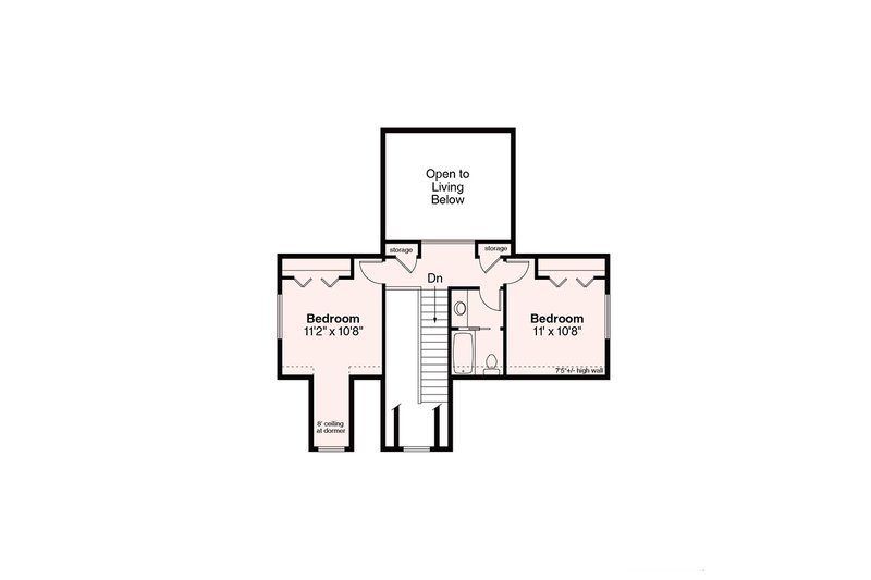 Home Plan - Floor Plan - Upper Floor House Plan #124-684 - 3 bed, 2.5 bath