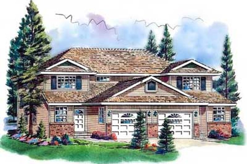 House Blueprint - Traditional Exterior - Front Elevation Plan #18-249