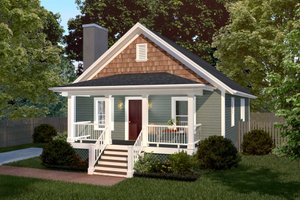 Home Plan - Cottage Exterior - Front Elevation Plan #79-134