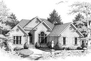 European Style House Plan - 4 Beds 2 Baths 2271 Sq/Ft Plan #10-103 