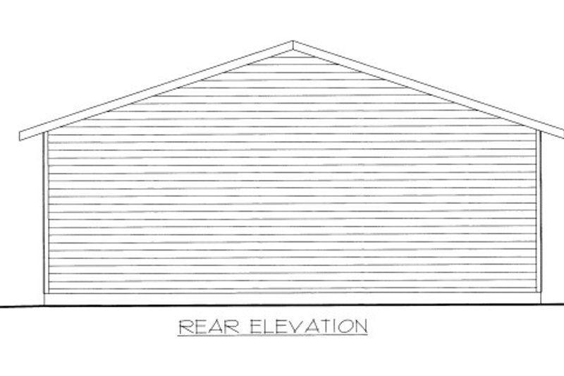 Dream House Plan - Exterior - Rear Elevation for Traditional House Plan #117-666, 0 bath