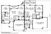 Traditional Style House Plan - 3 Beds 3 Baths 5338 Sq/Ft Plan #70-939 