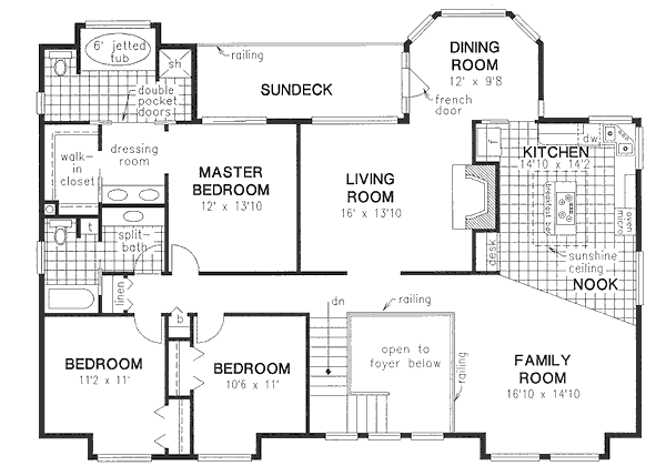 European Floor Plan - Main Floor Plan #18-9031