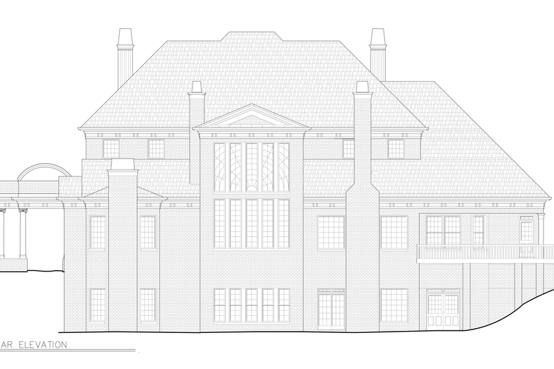 Home Plan - Exterior - Other Elevation 1 for European House Plan #119-263 - 5 bed, 4 bath