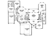 European Style House Plan - 3 Beds 2.5 Baths 2331 Sq/Ft Plan #20-131 