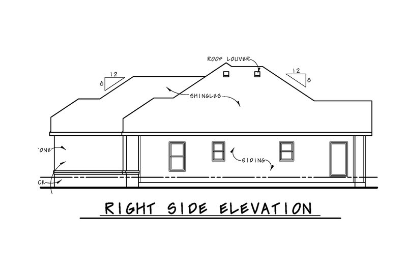 Dream House Plan - Exterior - Other Elevation 1 for Cottage House Plan #20-2630 - 2 bed, 2 bath