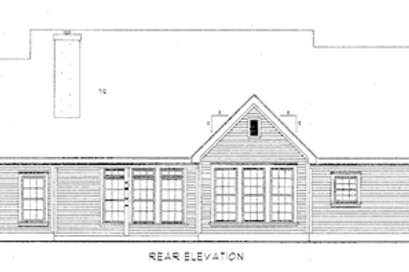 Home Plan - Exterior - Rear Elevation for Victorian House Plan #410-210 - 3 bed, 2 bath