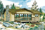Traditional Style House Plan - 2 Beds 1 Baths 988 Sq/Ft Plan #47-105 