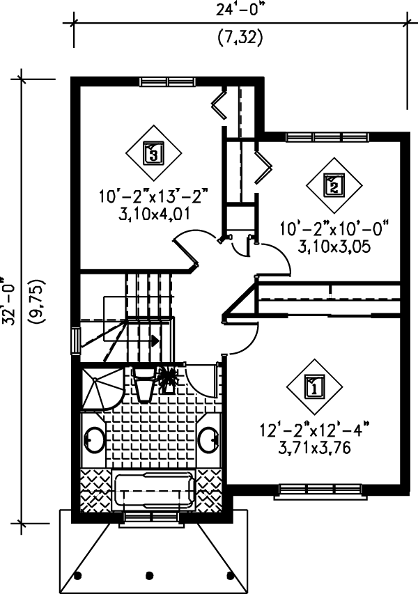 Dream House Plan - European Floor Plan - Upper Floor Plan #25-2011