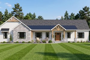 Home Plan - Exterior - Front Elevation for Farmhouse House Plan #1064-470 - 3 bed, 2.5 bath