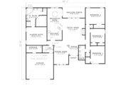 Southern Style House Plan - 4 Beds 2 Baths 2217 Sq/Ft Plan #17-540 