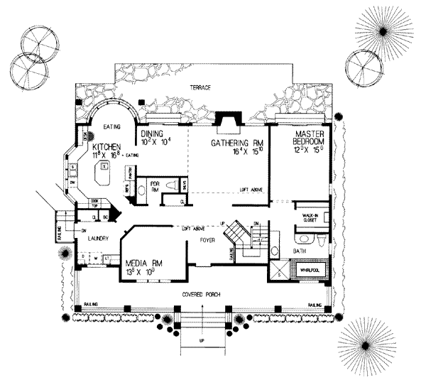 Home Plan - Modern Floor Plan - Main Floor Plan #72-140