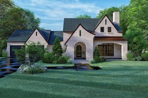 Home Plan - European Exterior - Front Elevation Plan #923-167