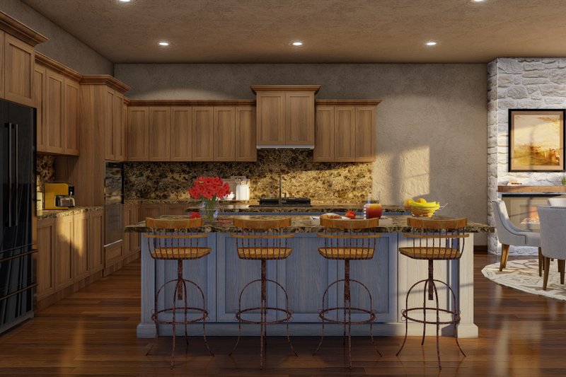 Dream House Plan - Interior - Kitchen for European House Plan #923-31 - 4 bed, 3.5 bath