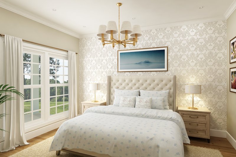 House Blueprint - Interior - Master Bedroom for Cottage House Plan #45-616 - 2 bed, 2 bath