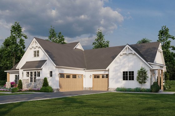 Exterior - Other Elevation for Farmhouse House Plan #923-359 - 5 bed, 3 bath