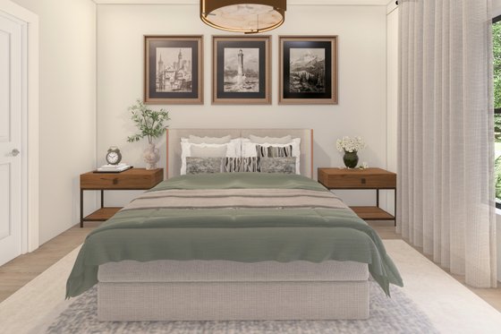 Interior - Master Bedroom for Barndominium House Plan #1117-6 - 5 bed, 2.5 bath