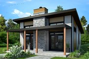 Contemporary Style House Plan - 2 Beds 1 Baths 686 Sq/Ft Plan #23-2605 