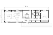 Modern Style House Plan - 2 Beds 2 Baths 1575 Sq/Ft Plan #497-24 