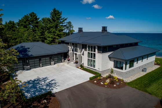 Exterior - Front Elevation 4 for Contemporary House Plan #928-379 - 4 bed, 4.5 bath