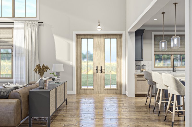 Home Plan - Interior - Entry for Barndominium House Plan #455-523 - 4 bed, 2.5 bath