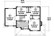 Country Style House Plan - 3 Beds 1 Baths 2016 Sq/Ft Plan #25-4478 