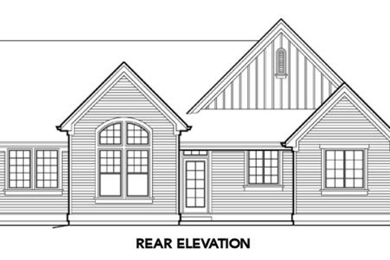 Home Plan - Exterior - Rear Elevation for Farmhouse House Plan #48-274 - 3 bed, 2 bath