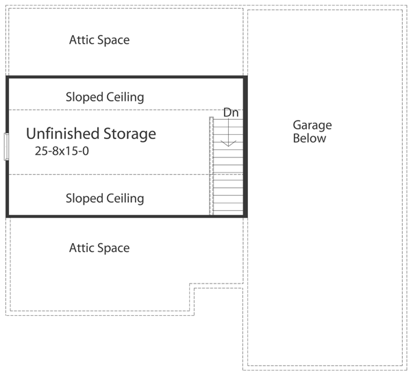 Traditional Floor Plan - Upper Floor Plan #22-431