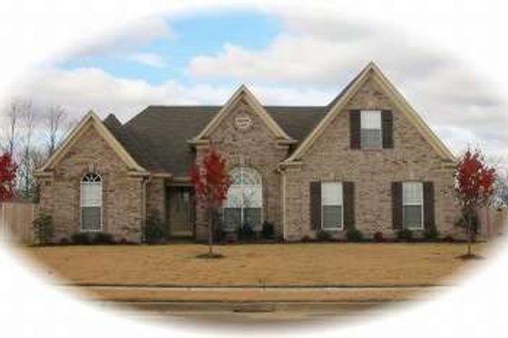 Exterior - Front Elevation for European House Plan #81-1000 - 3 bed, 2 bath