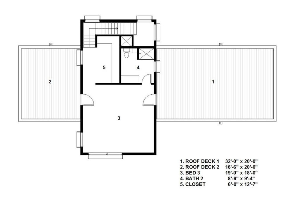 Modern Style House Plan  3 Beds 2 Baths 2298 Sq Ft Plan  
