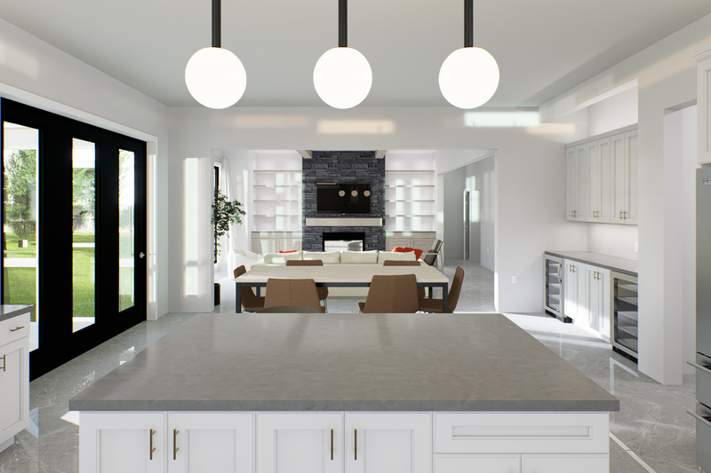 House Blueprint - Interior - Kitchen for Colonial House Plan #1089-36 - 4 bed, 3.5 bath