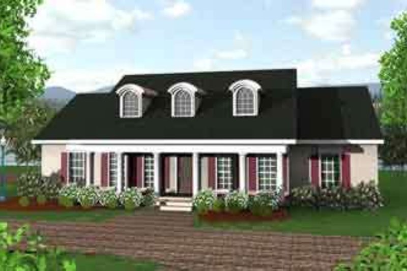 Home Plan - Southern Exterior - Front Elevation Plan #44-146