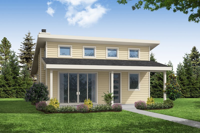 House Plan Design - Cottage Exterior - Front Elevation Plan #124-1273