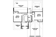 European Style House Plan - 3 Beds 2.5 Baths 1705 Sq/Ft Plan #81-705 