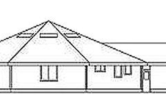 Exterior - Rear Elevation for Contemporary House Plan #60-640 - 4 bed, 4 bath