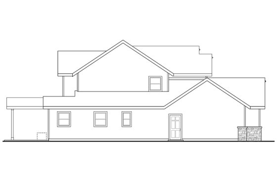 Exterior - Other Elevation for Craftsman House Plan #124-1212 - 5 bed, 3.5 bath