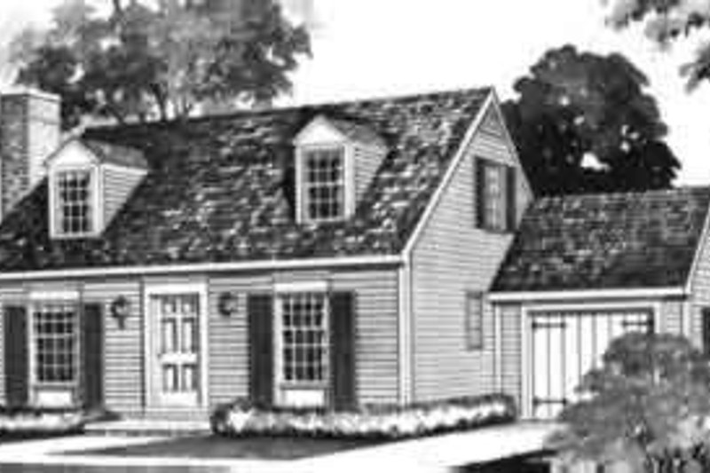 Home Plan - Colonial Exterior - Front Elevation Plan #72-317