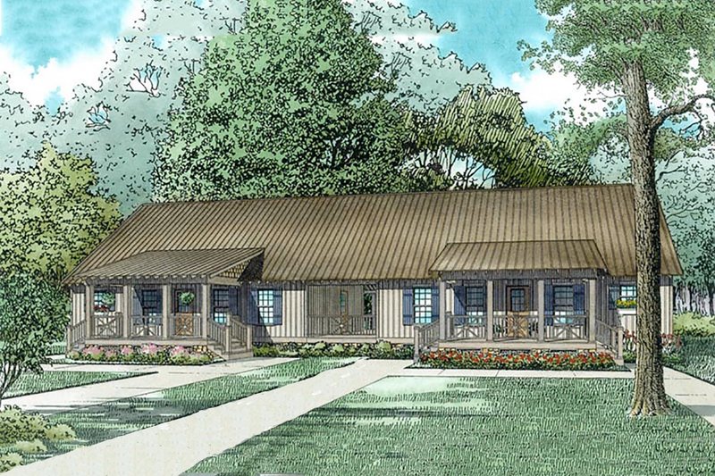 Architectural House Design - Cottage Exterior - Front Elevation Plan #17-2565