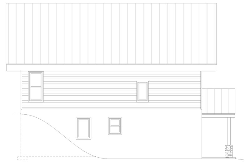 House Plan Design - Exterior - Rear Elevation for Modern House Plan #932-634 - 3 bed, 3 bath